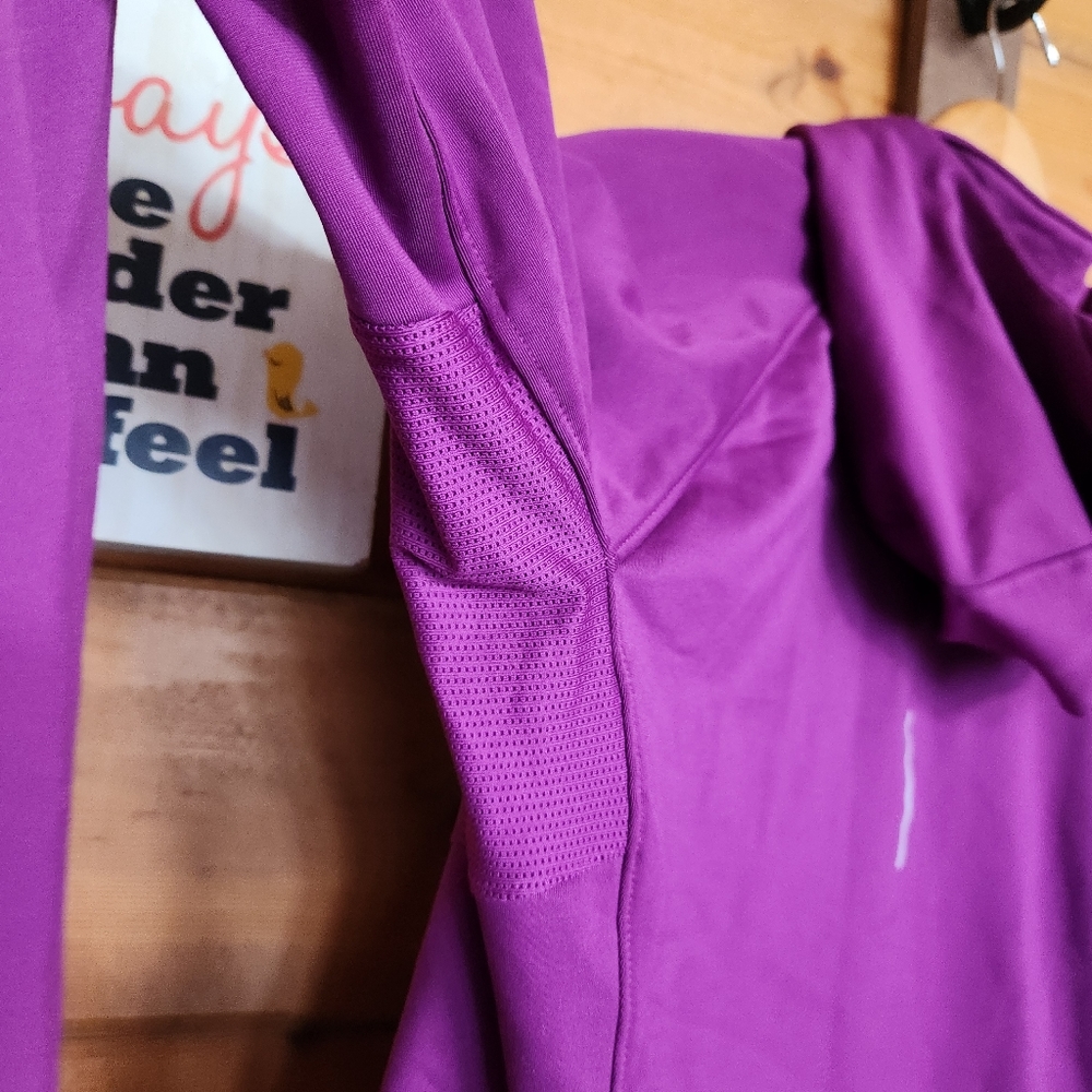 NIKE Element Purple Thermal Dri-Fit Running Hoodie 424841-551 Mesh Athletic Sz M - Picture 5 of 11